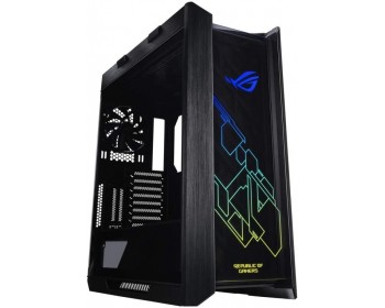 Asus ROG Strix Helios GX601 RGB Mid-Tower Computer Case for up to EATX Motherboards with USB 3.1 Front Panel, Smoked Tempered Glass, Brushed Aluminum and Steel Construction, and Four Case Fans, Black