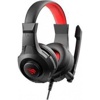 havit H2031d Esports Wired Over The Ear Headset with Mic (Black/Red)