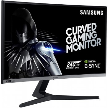 SAMSUNG 27-Inch CRG5 240Hz Curved Gaming Monitor, 1920 x 1080p Resolution, 4ms Response Time, G-Sync Compatible, HDMI,Black