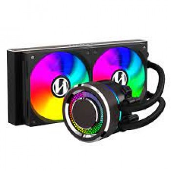 LIAN LI Galahad AIO240 RGB Black-Dual 120mm Addressable RGB Fans AIO CPU Liquid Cooler