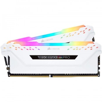 Corsair VENGEANCE RGB PRO 16GB (2 x 8GB) DDR4 DRAM 3600MHz C18 Memory Kit — White