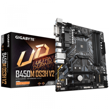 Gigabyte B450M DS3H V2 AMD AM4 microATX Motherboard