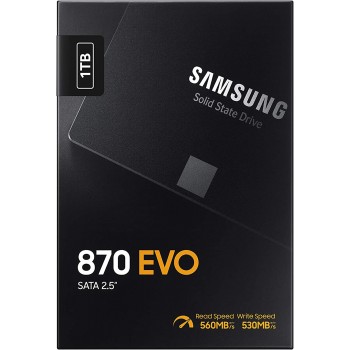 SAMSUNG 870 EVO SATA III SSD 1TB 2.5” Internal Solid State